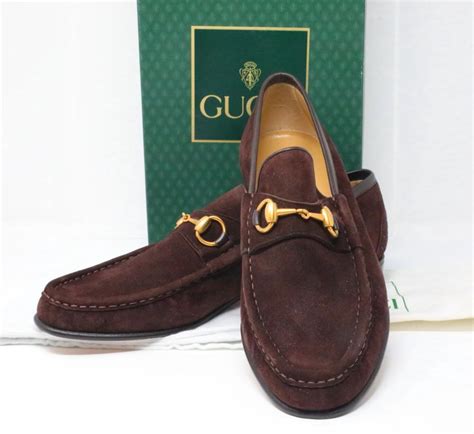 buy used gucci loafers|Gucci suede loafers.